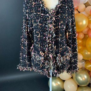 Multi-colored Tweed Blazer